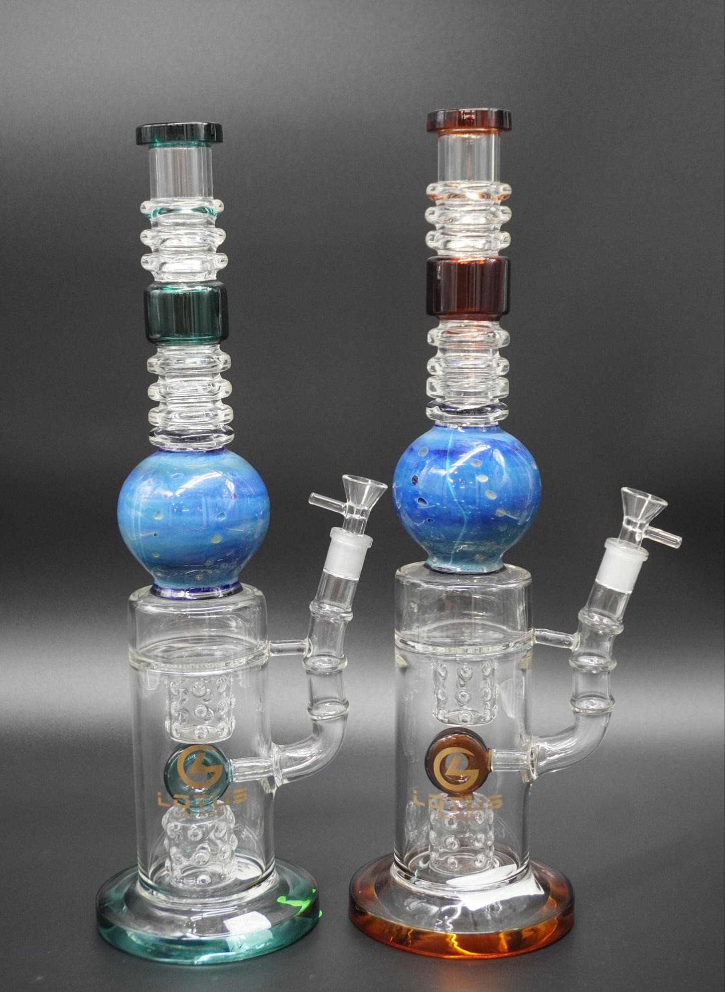Globe Lotus Glass Bong