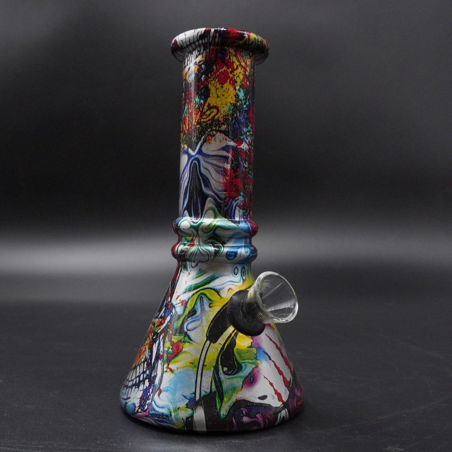 2 in 1 Graphic Print Beaker Bong (Herb or Oil)