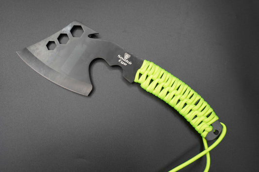 Snake Eye Hunter Hatchet Green Axe | Throwing Fixed Blade Axe Hatchet Camping Axe
