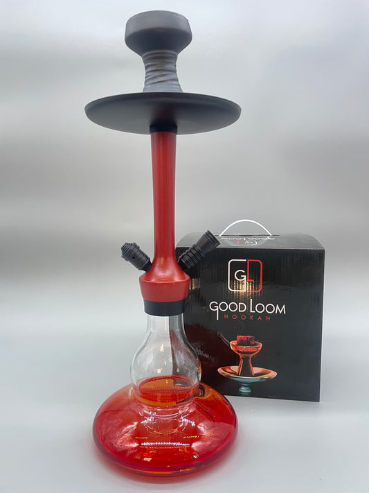 Red Good Loom 18 inches Hookah Set