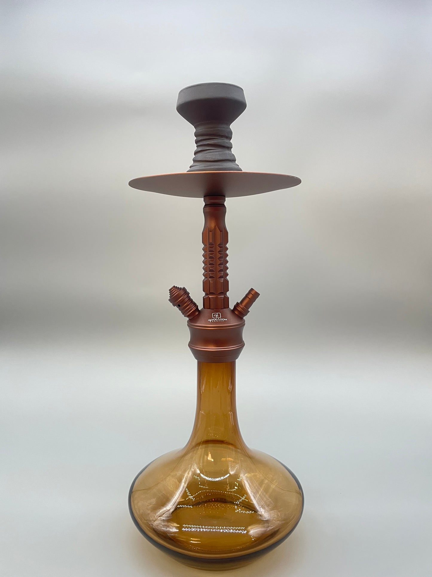 Amber Brown Good Loom Hookah Set 17"