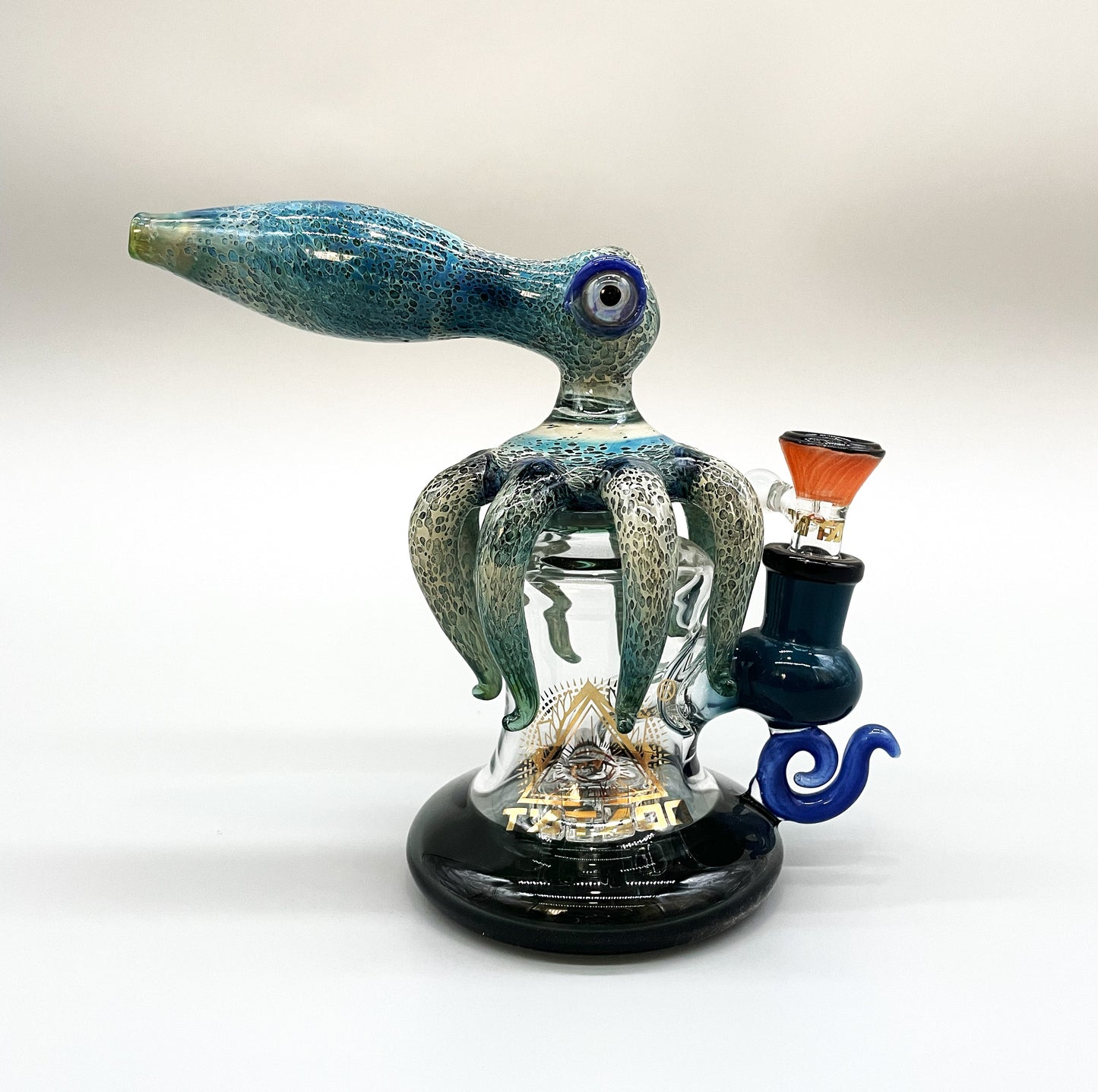 Tataoo Kraken Octopus Glass Water Pipe 6"