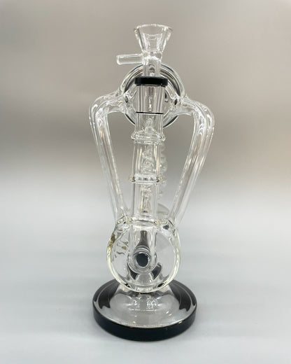 Lotus Glass Dual Coil Precolators 11" Bong