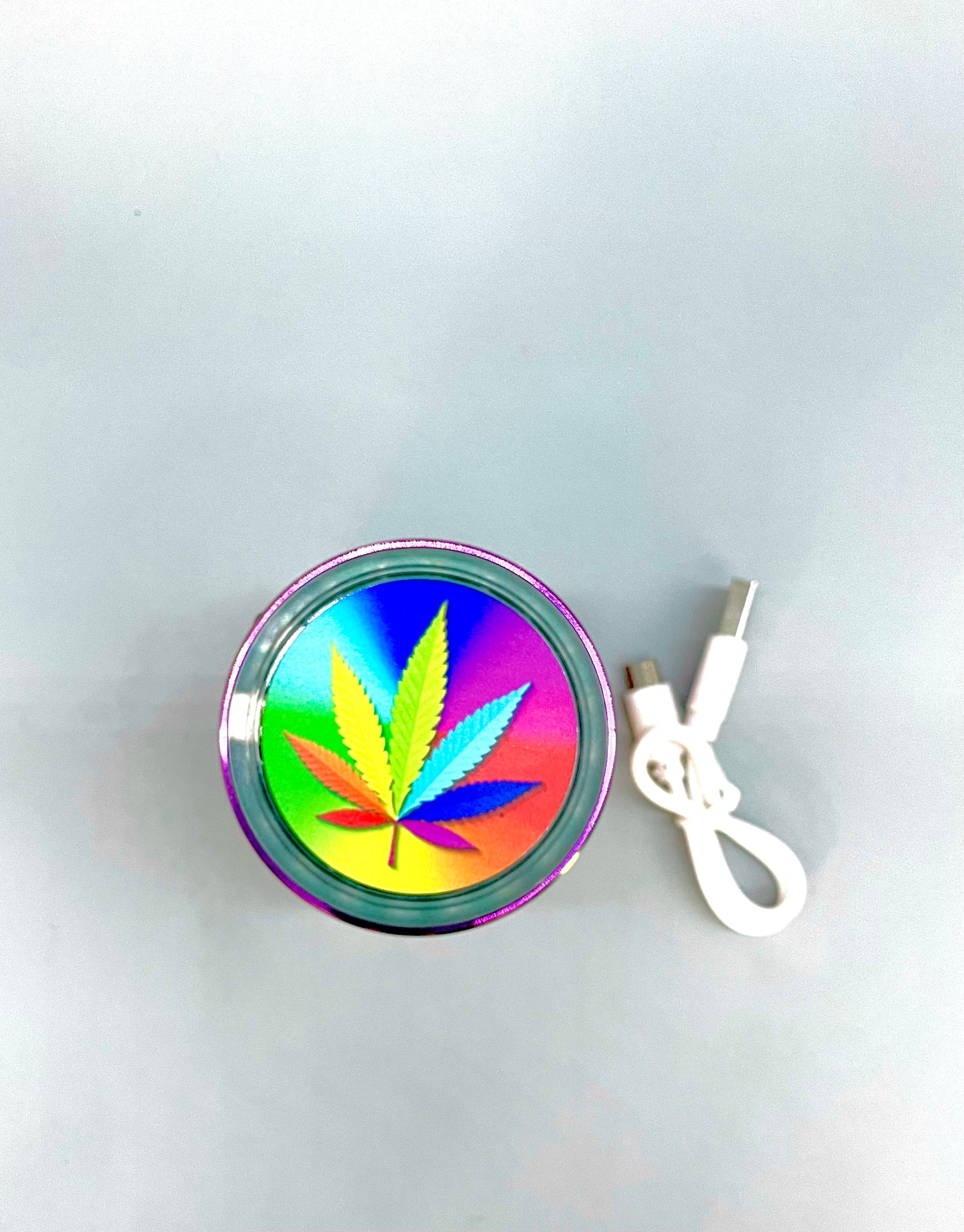 Marijuana Leaf LED 4 Pcs Herb Grinder