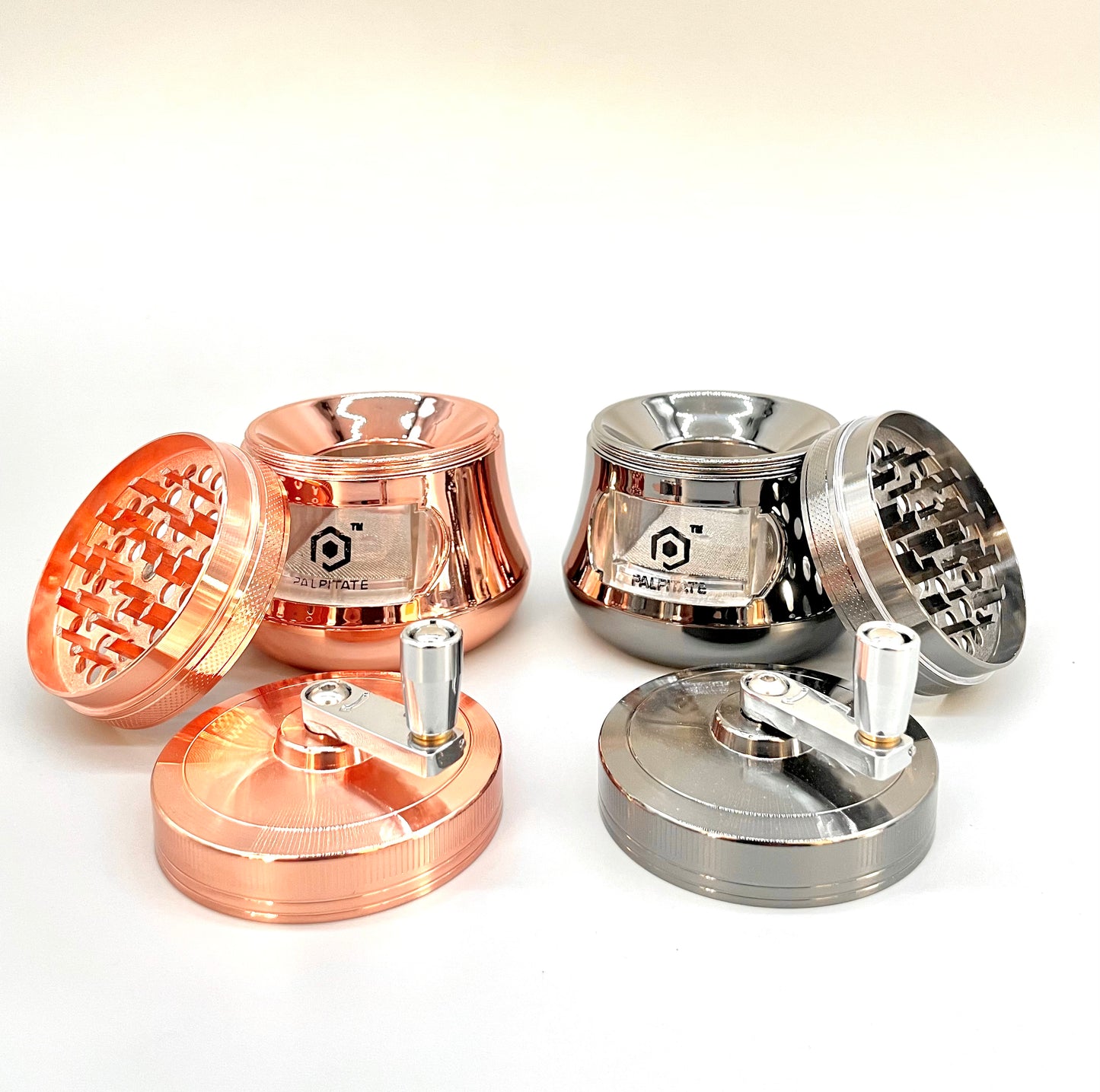 Crank Handle 4 pcs Herb Grinder