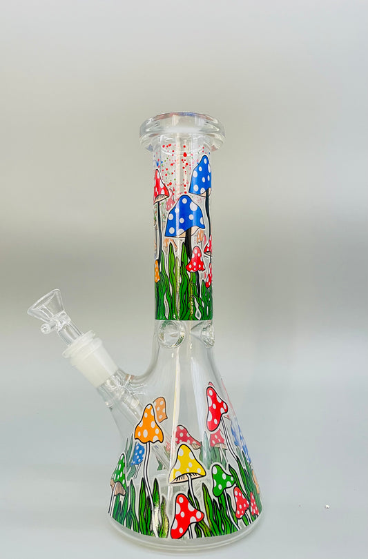 Mushroom Beaker Bong 12"