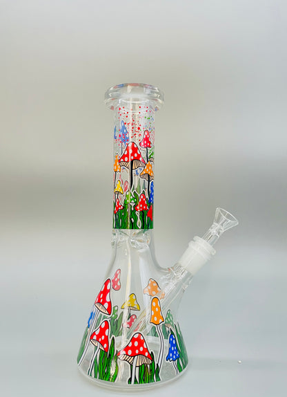 Mushroom Beaker Bong 12"