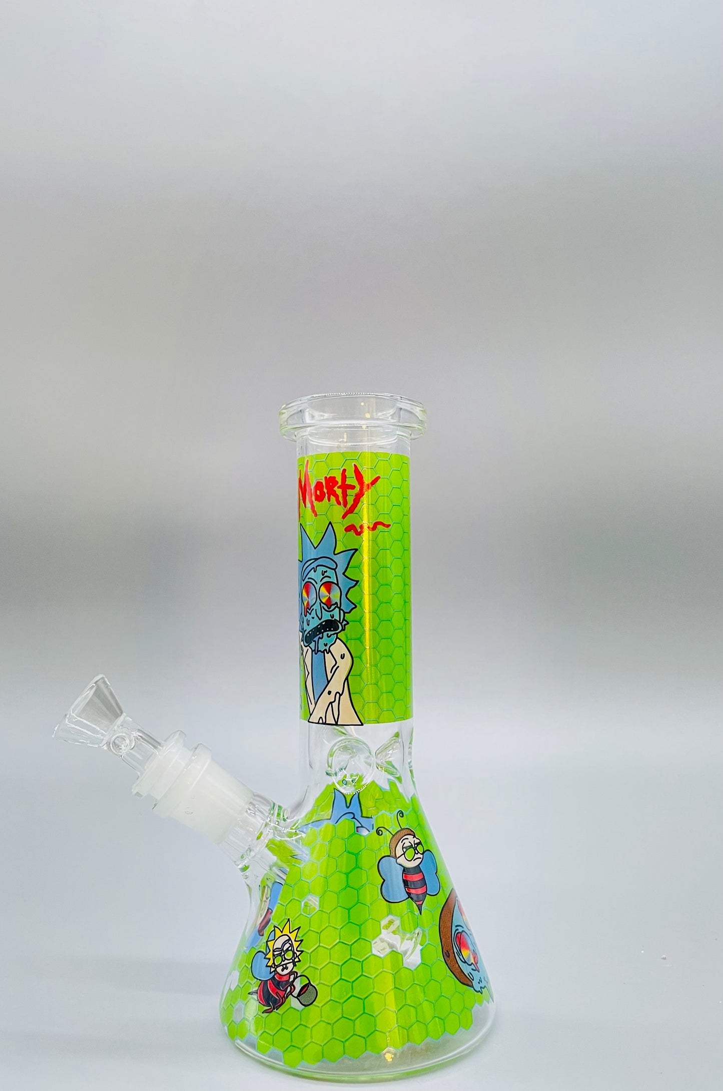 Rick and Morty Bong 10"