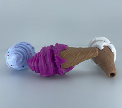 Ice Cream Silicon Hand Pipe