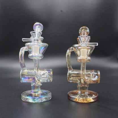 Iridescent Cyclone Recycler Dab Rig