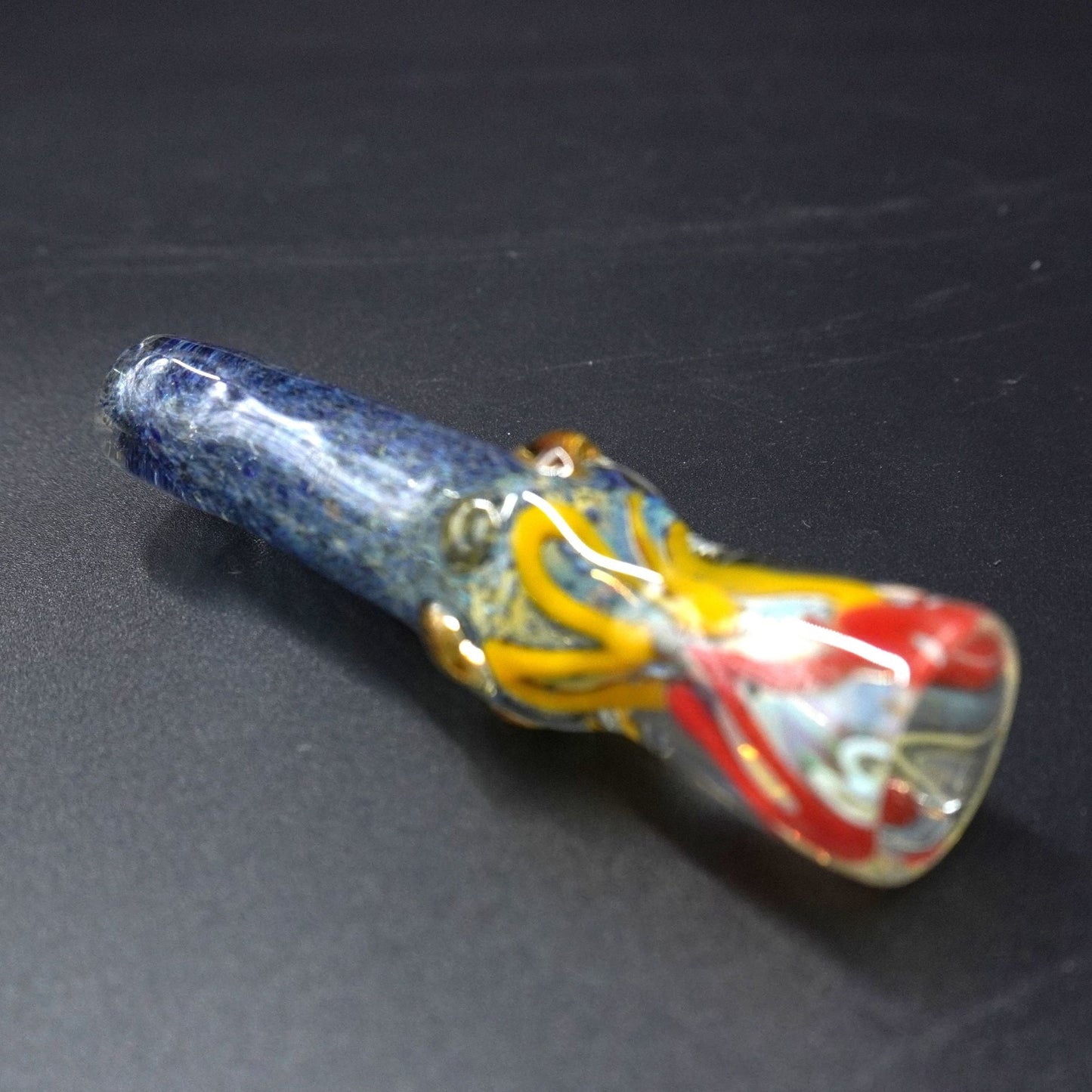 "Kraken's Grasp" Sculpted Glass Taster Chillum