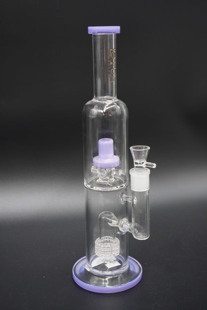 Lotus Double Perc Bong 12 inches