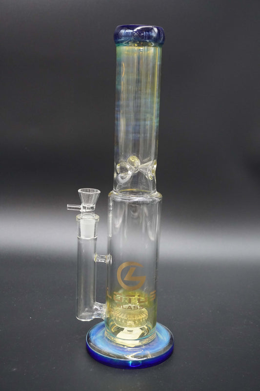 12 inches Lotus Glass Straight Bong