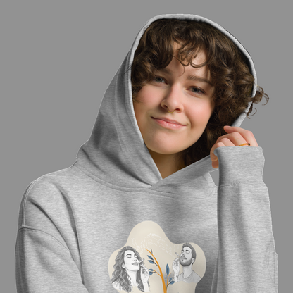 Mantra 001 Oversized Unisex Graphic Pullover Hoodie | "Growth in Every Puff"