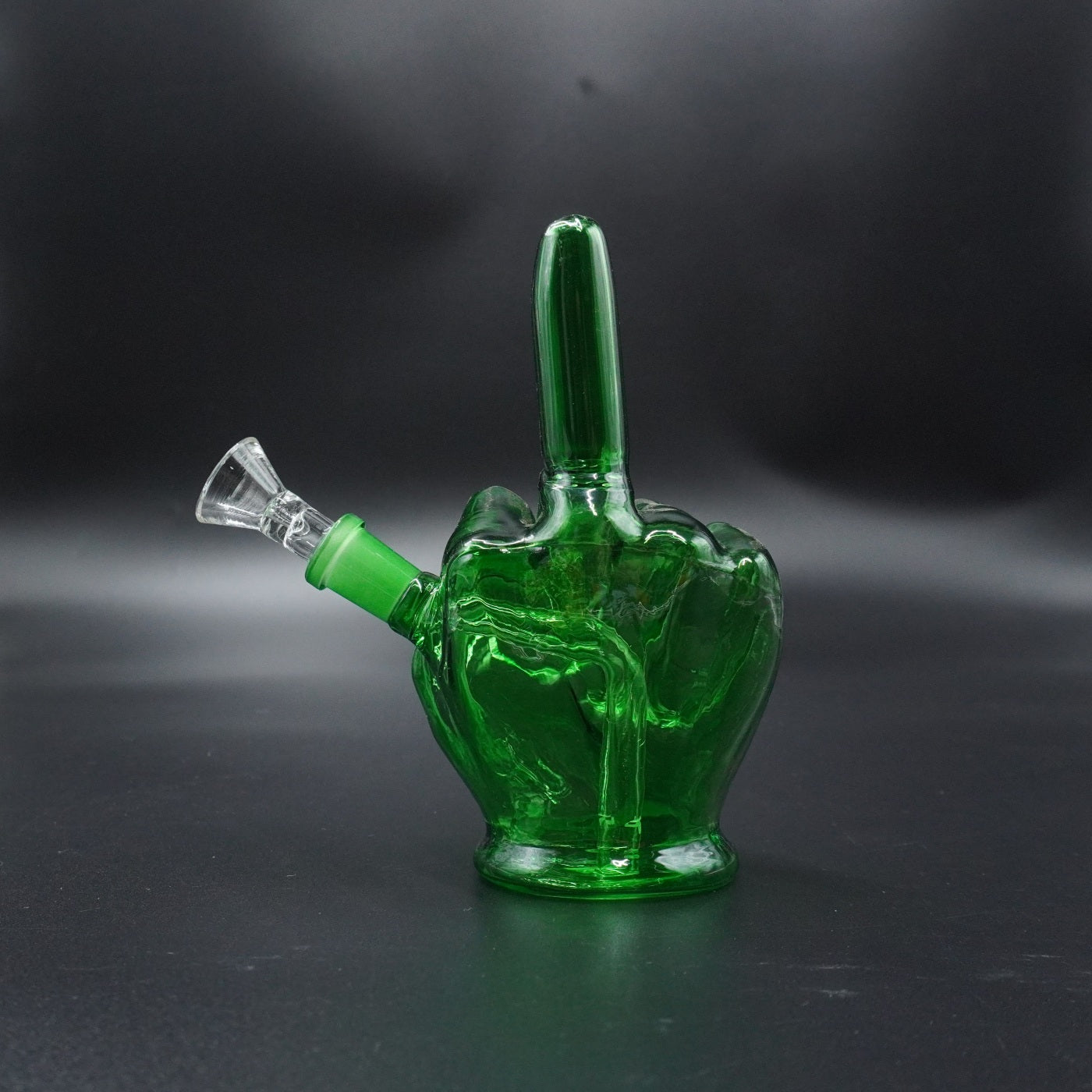 Middle Finger Glass Water Pipe