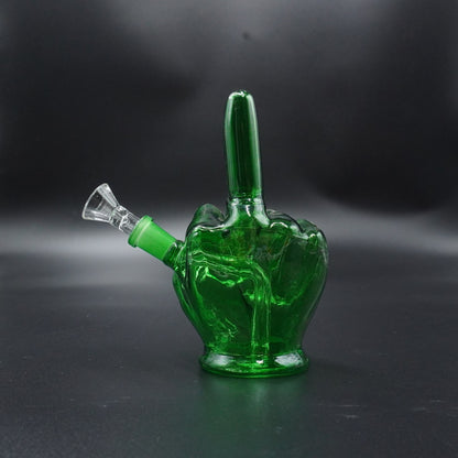 Middle Finger Glass Water Pipe