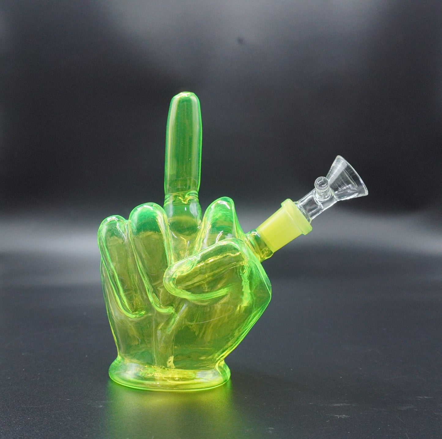 Middle Finger Glass Water Pipe