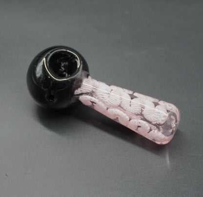 Midnight Rose Glass Hand Pipe