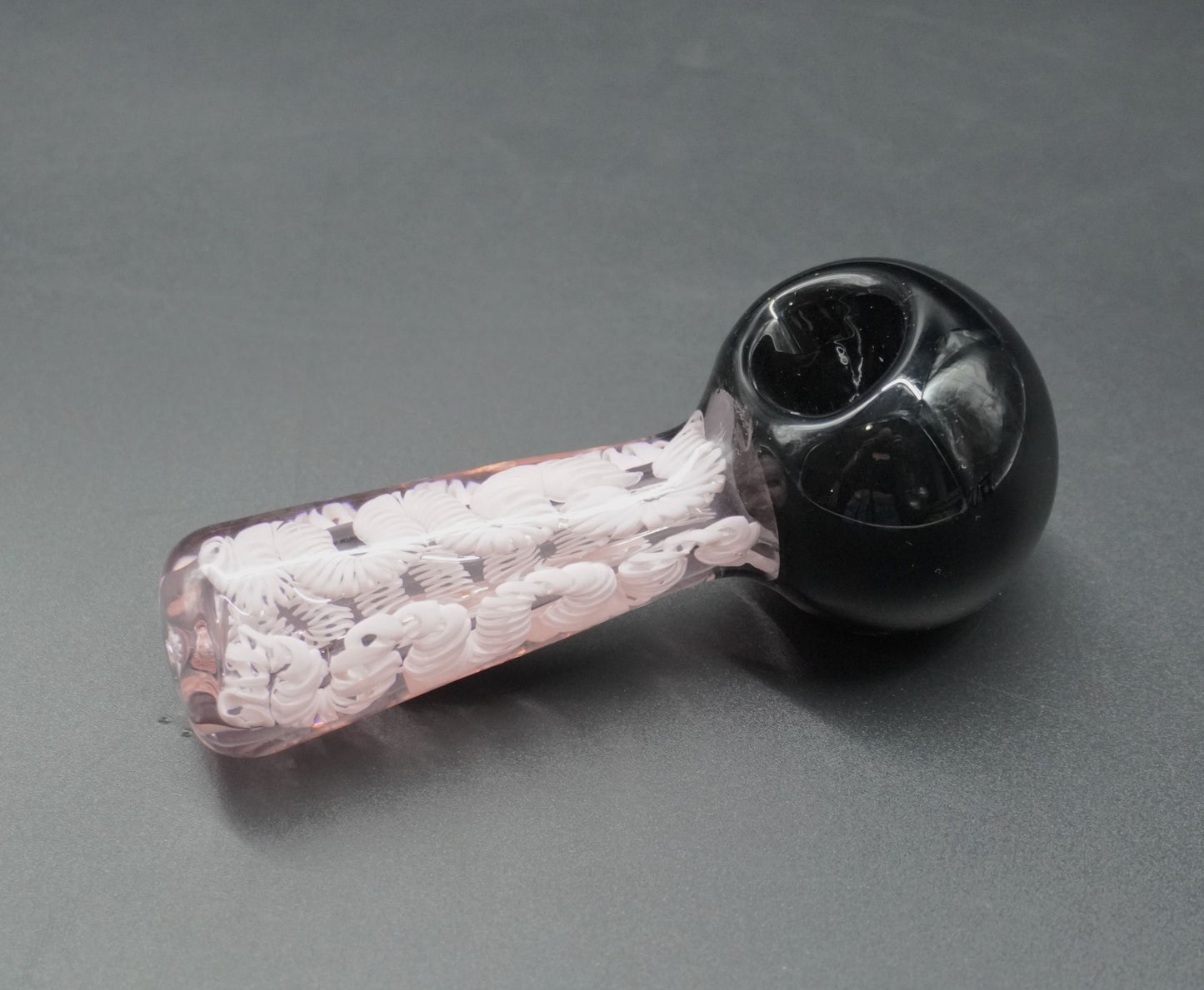 Midnight Rose Glass Hand Pipe