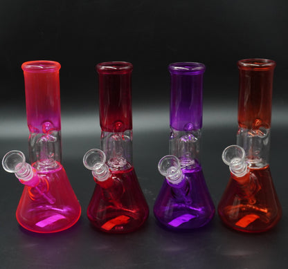 Neon Glow Perc Beakers 8-Inch