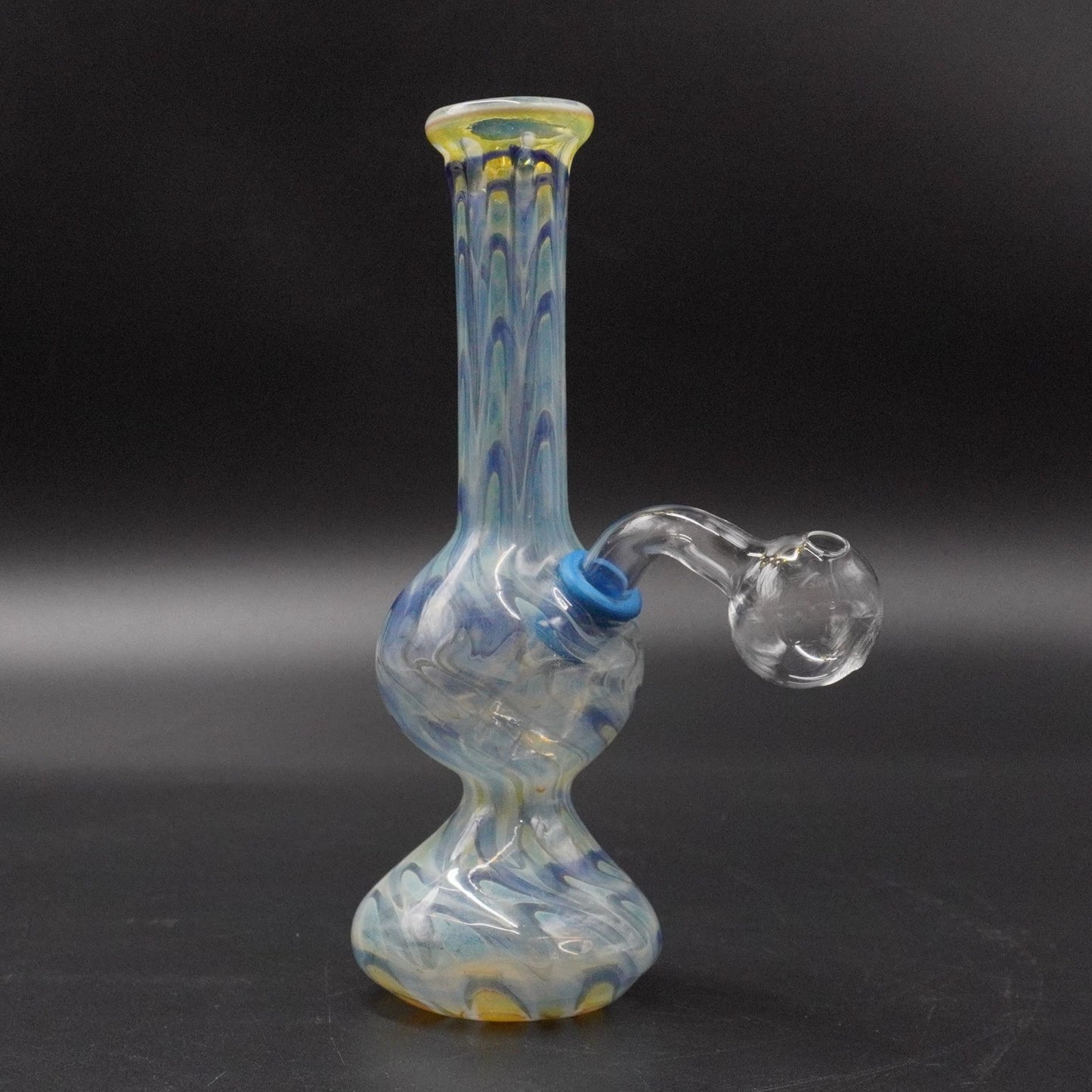 "Ocean Mist" Fumed Glass Oil Burner