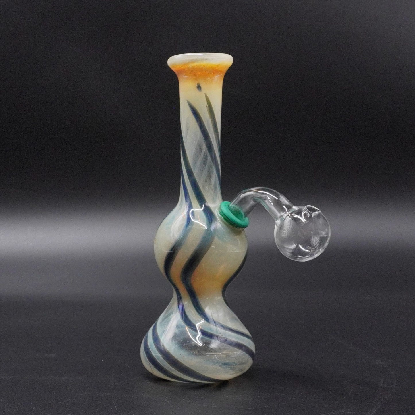 "Ocean Mist" Fumed Glass Oil Burner
