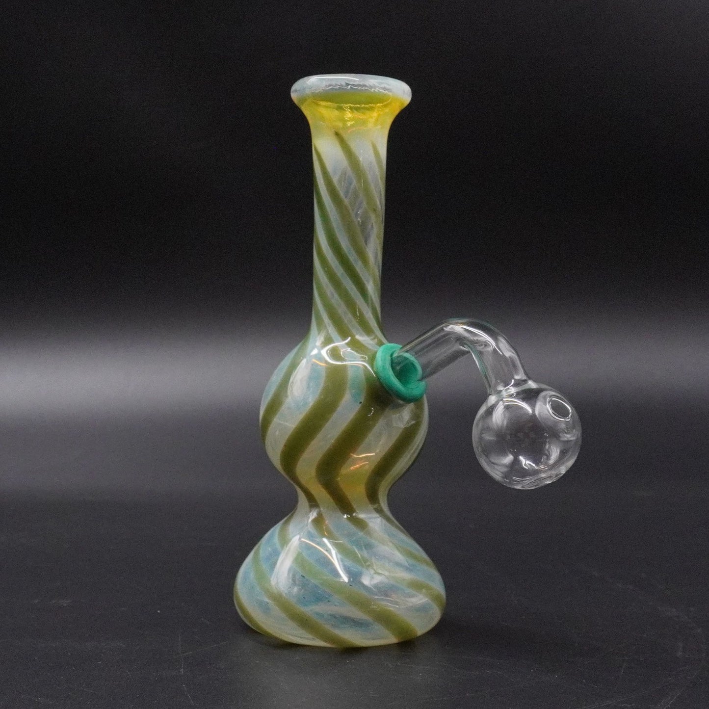 "Ocean Mist" Fumed Glass Oil Burner