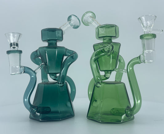Octagonal Recycler Water Pipe
