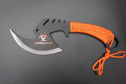Orange Snake Eye Tactical Zombie Killer Throwing Axe