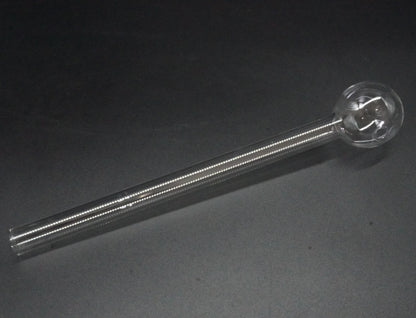 Premium Clear Glass Oil Burner Pipe ( Pack of 2 )