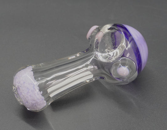 Purple Pebble Glass Pipe
