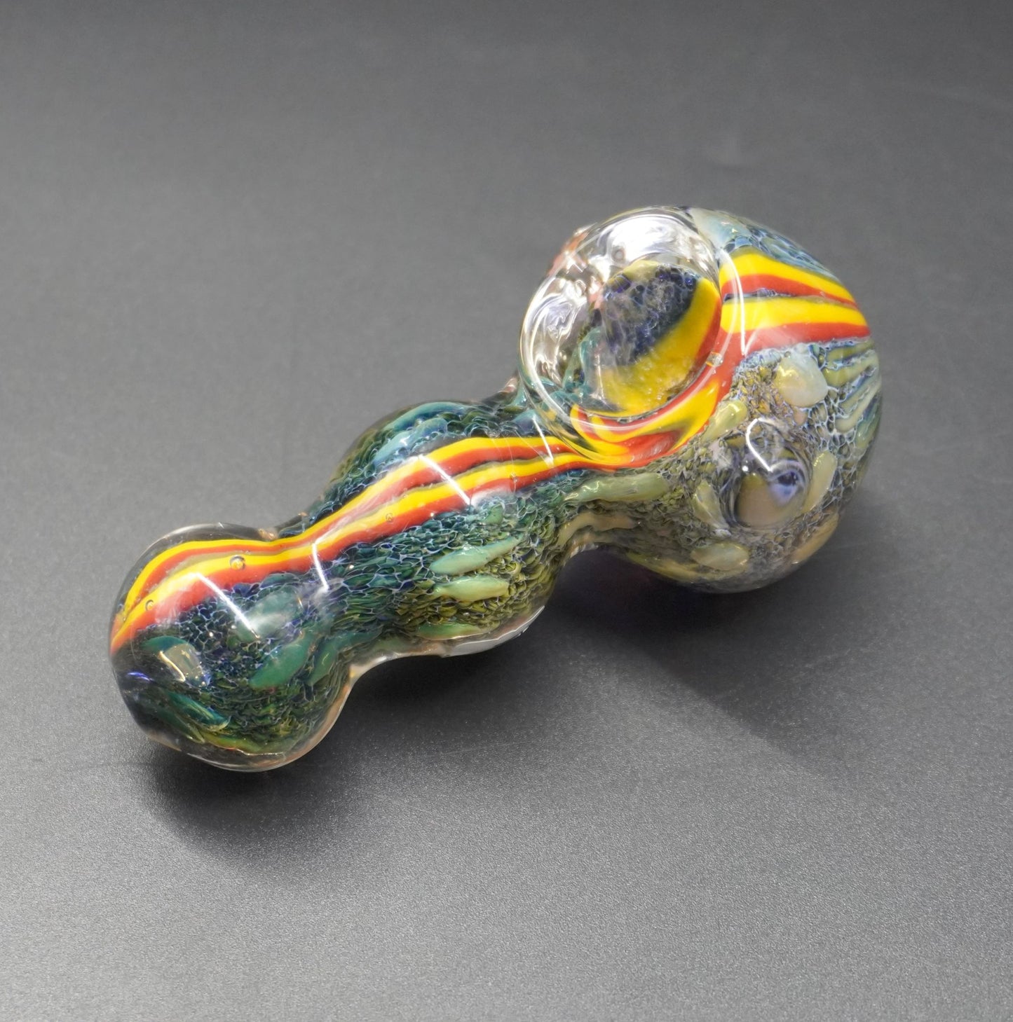 Rasta Glass Hand Pipe