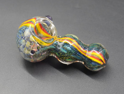 Rasta Glass Hand Pipe