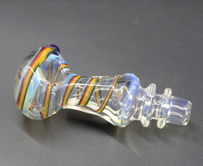 Rasta Spiral Glass Pipe