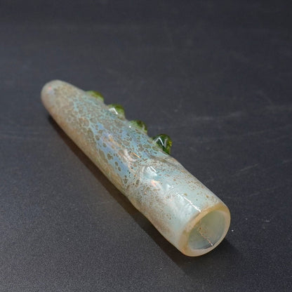 "Reptilian" Fumed Glass Taster with Spiked Grip One hitter