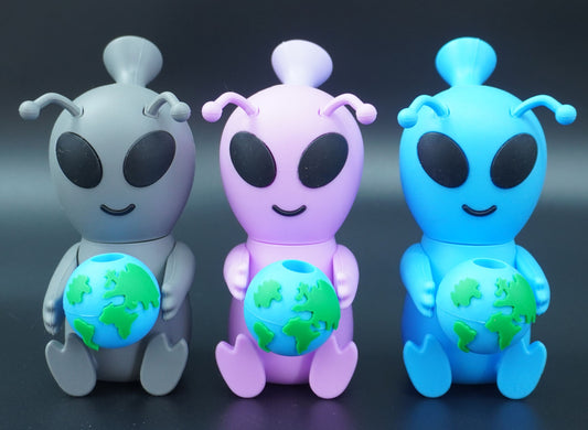 Alien Silicone Water Pipe