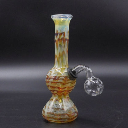 "Sunset Swirl" Fumed Glass Oil Burner