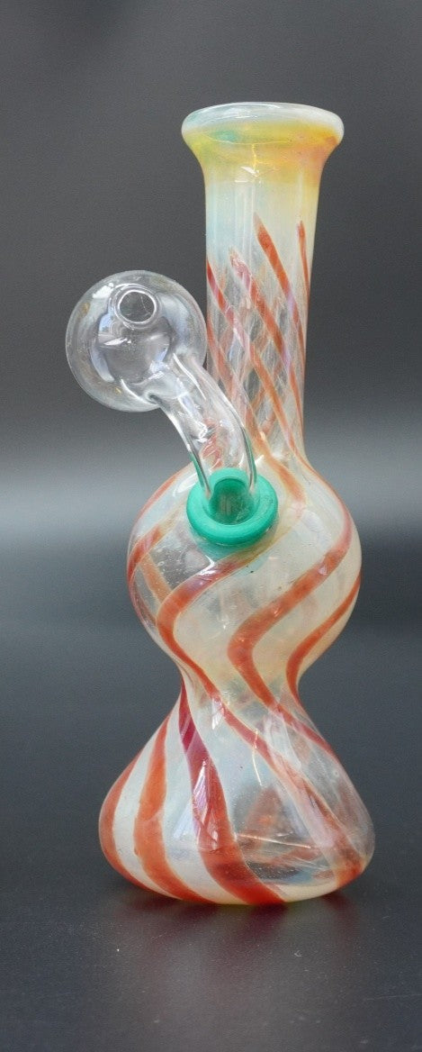 "Sunset Swirl" Fumed Glass Oil Burner