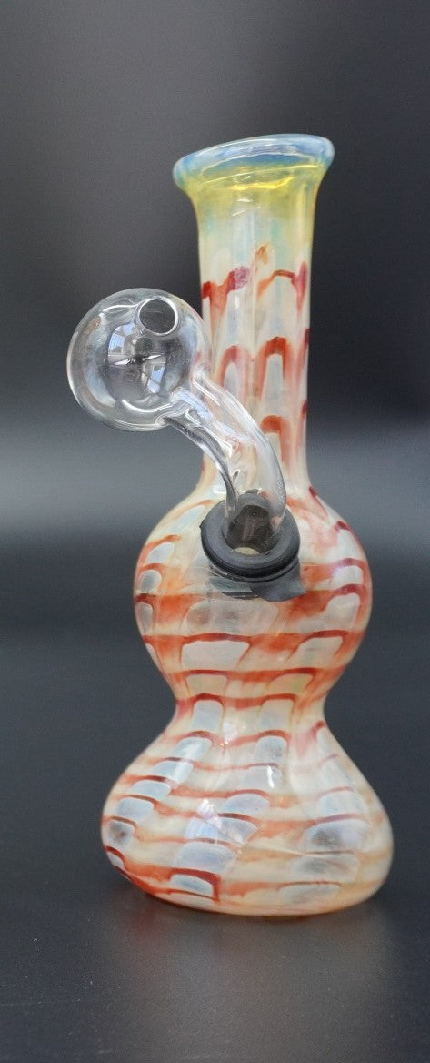 "Sunset Swirl" Fumed Glass Oil Burner