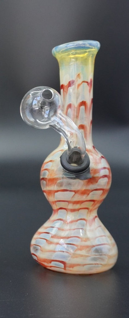 "Sunset Swirl" Fumed Glass Oil Burner