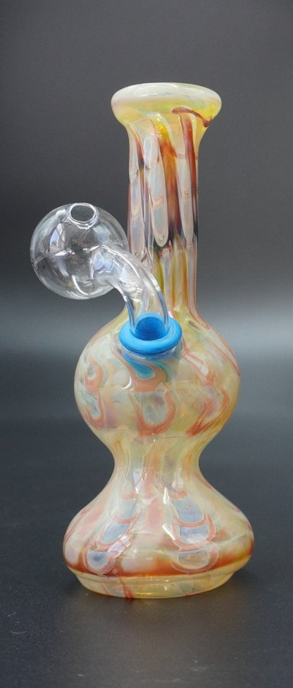 "Sunset Swirl" Fumed Glass Oil Burner