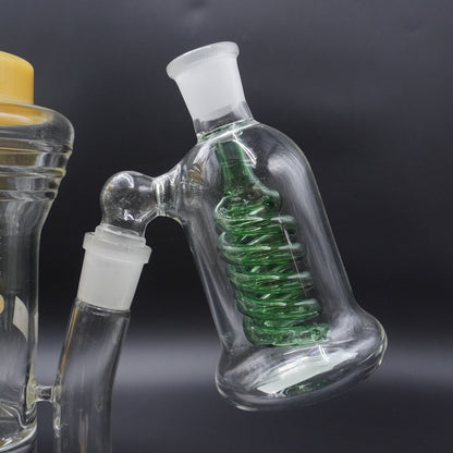 The "Dual-Action" 45° Ash Catcher Series (Showerhead or Coil)