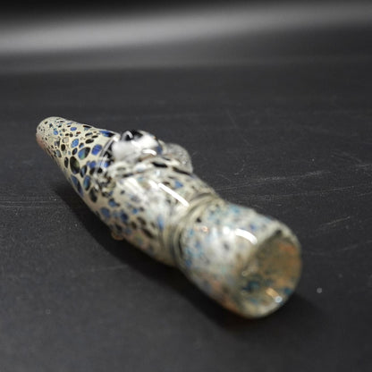 "The Oculus" Frit-Spotted Glass Chillum