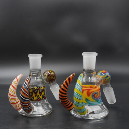 The "Twin Horn" Worked Glass Ash Catcher