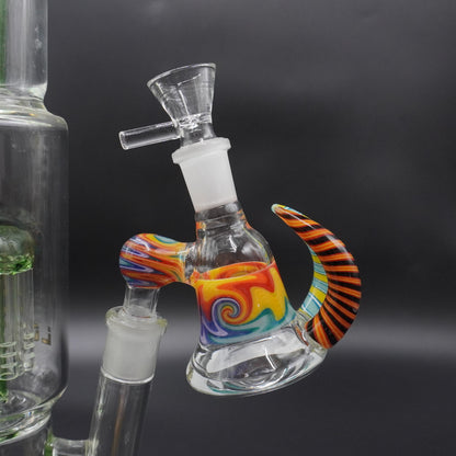 The "Twin Horn" Worked Glass Ash Catcher