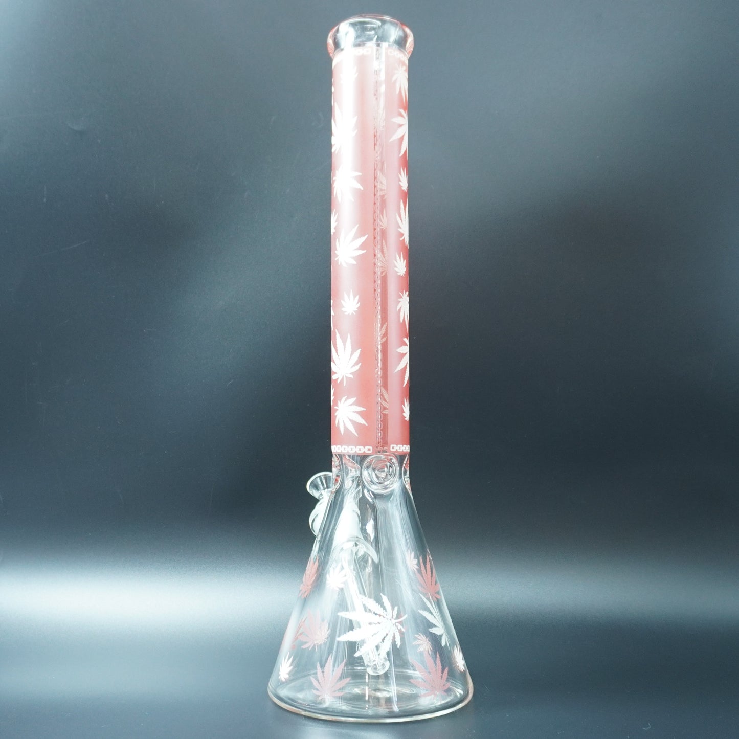 Frosted Leaf Beaker Bong