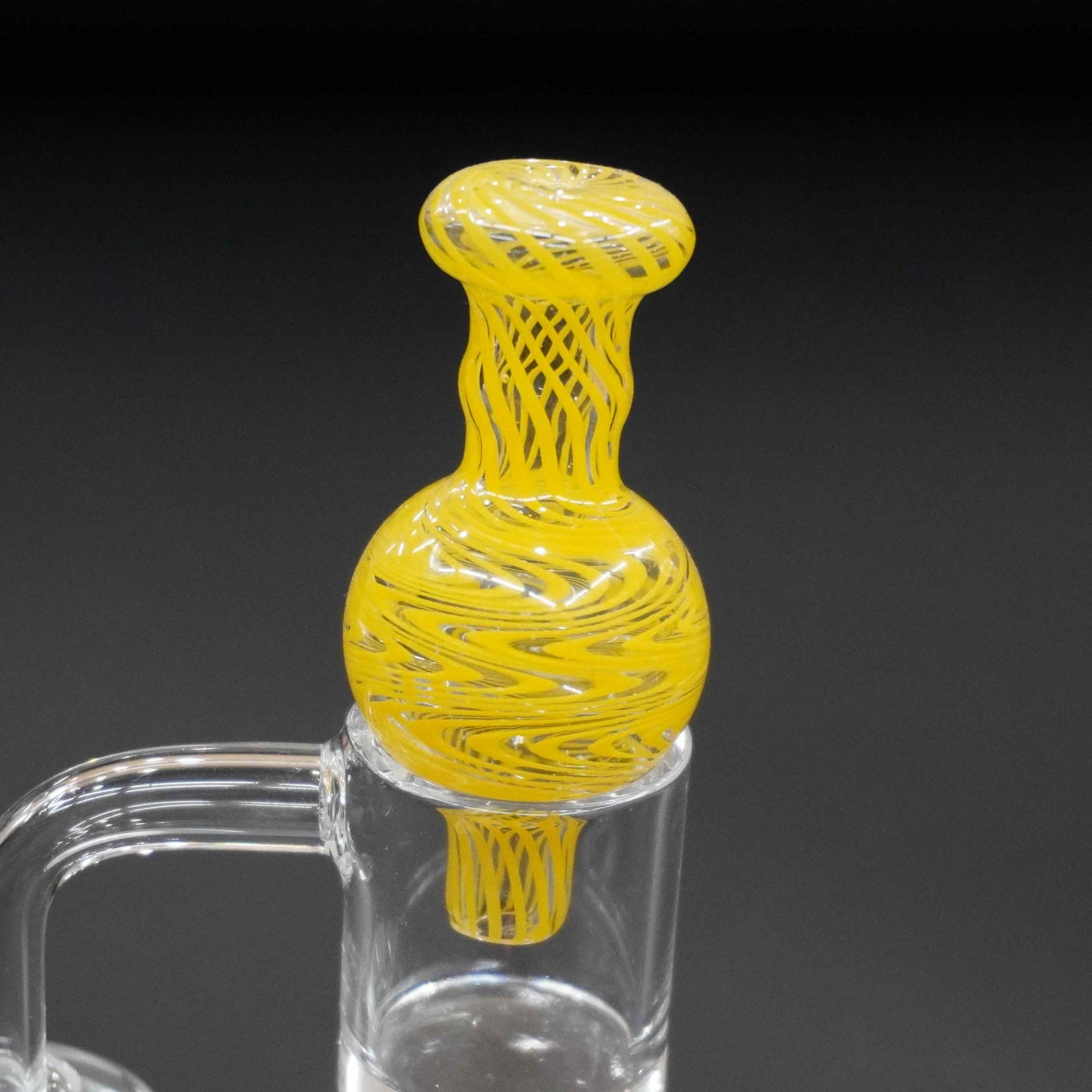 Swirl bubble carb cap