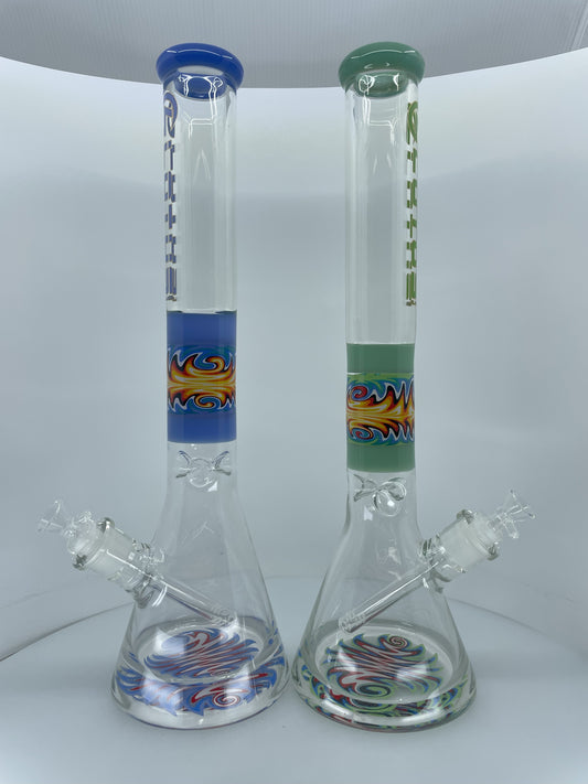 16" Lotus Glass Beaker Bong