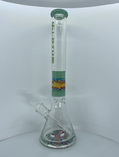 16" Lotus Glass Beaker Bong