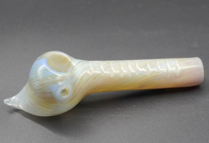 Opalescent fumed Glass Pipe